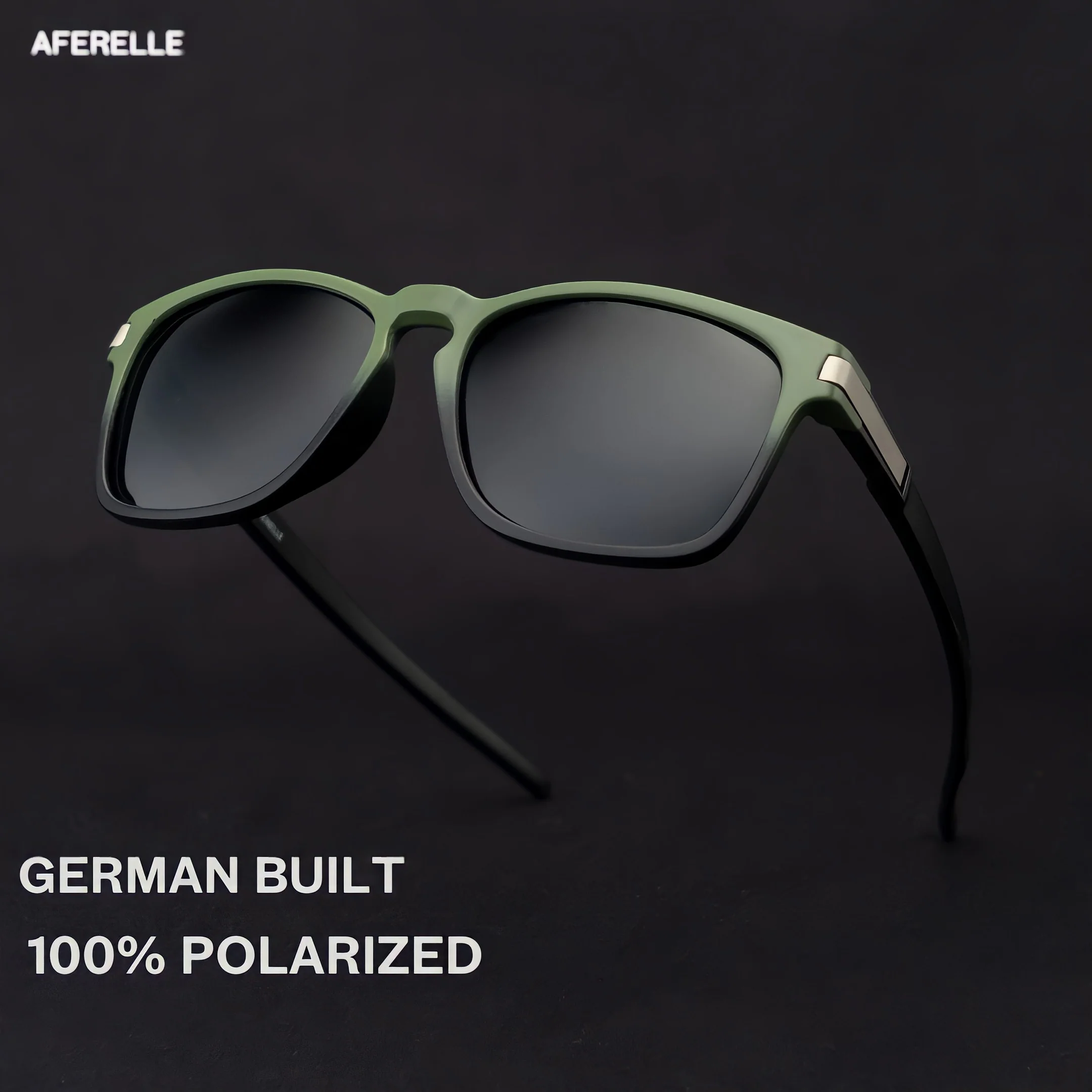 THE PRODUCER | Polarized Army Green Unisex UV400 HD Pro Sunglasses  For Biking Running Sports Adventure - Image 3