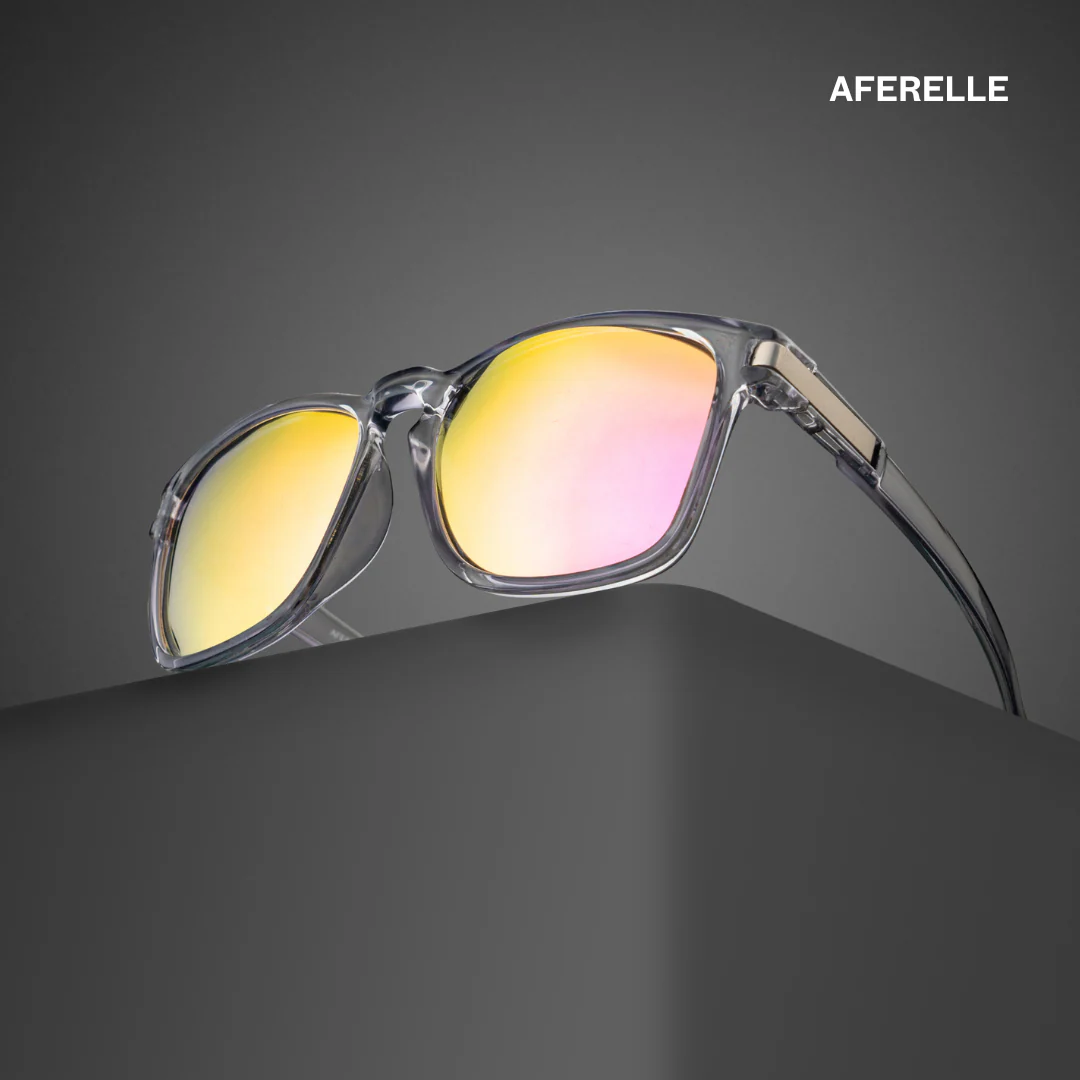 THE PRODUCER | Glossy Grey Pink Unisex UV400 HD Polarized Pro Sunglasses For Biking Running Sports Adventure
