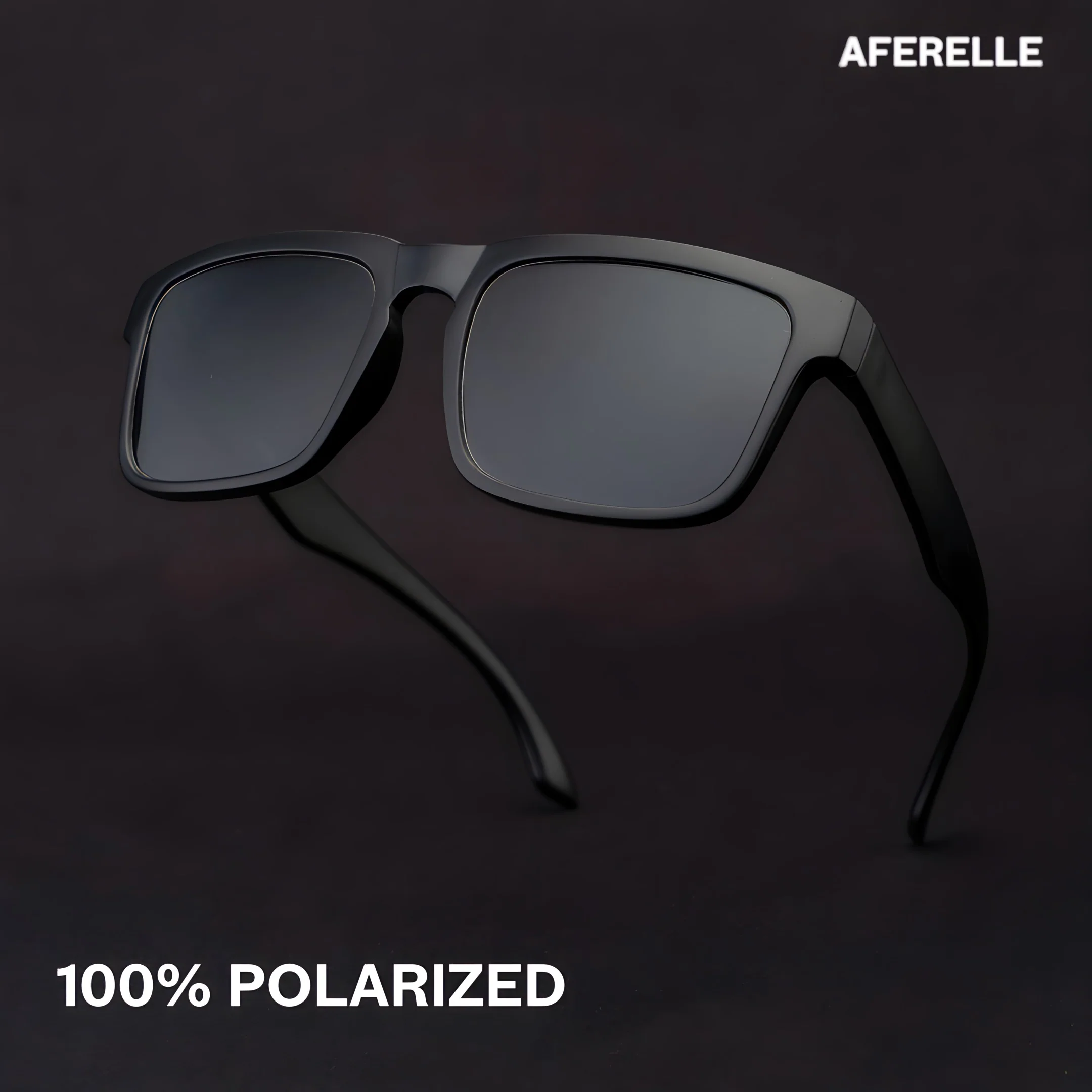 THE CHALLENGER Matt  Black UV400 Polarized Sunglasses - Image 3