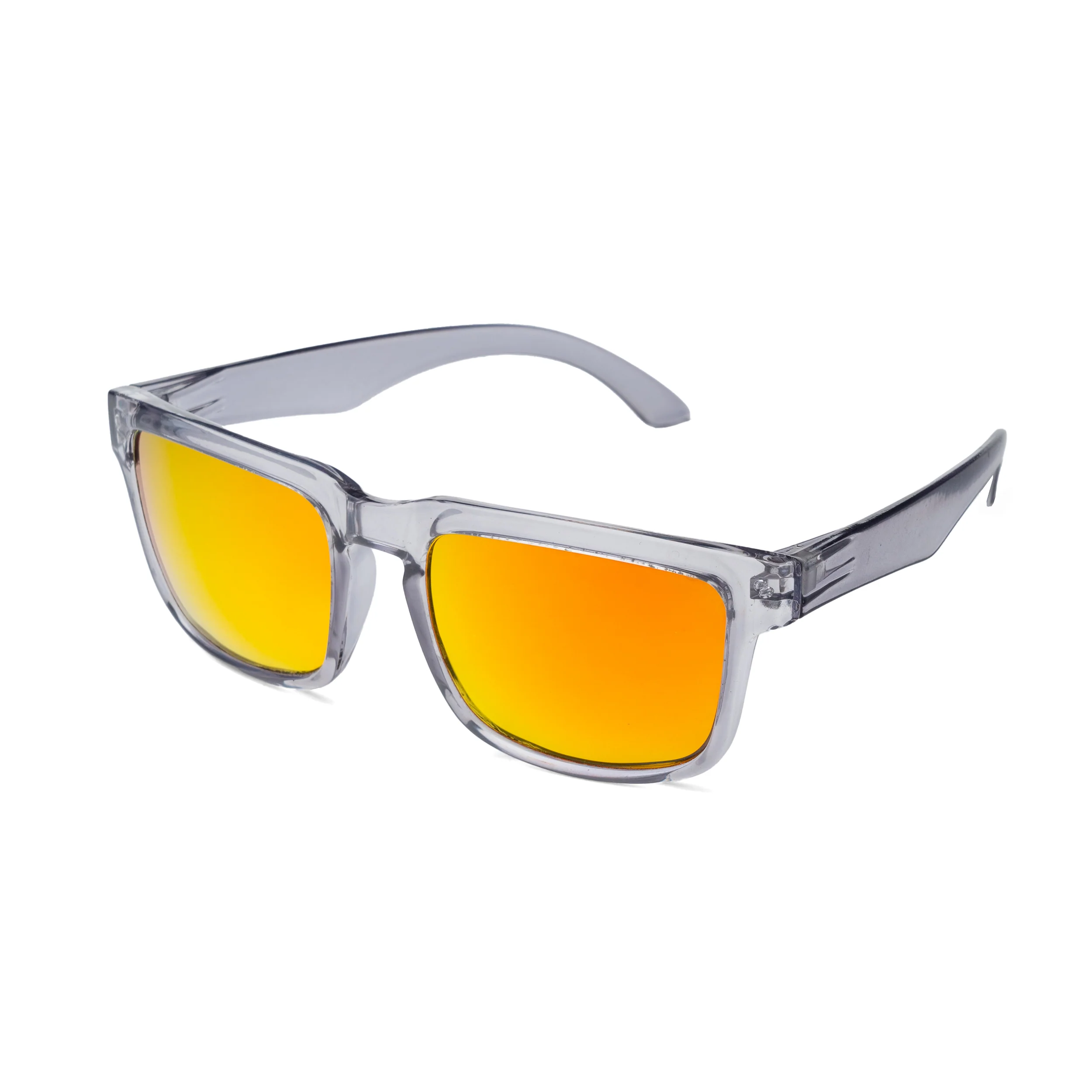 THE CHALLENGER Glossy Grey Orange UV400 Polarized Sunglasses - Image 3