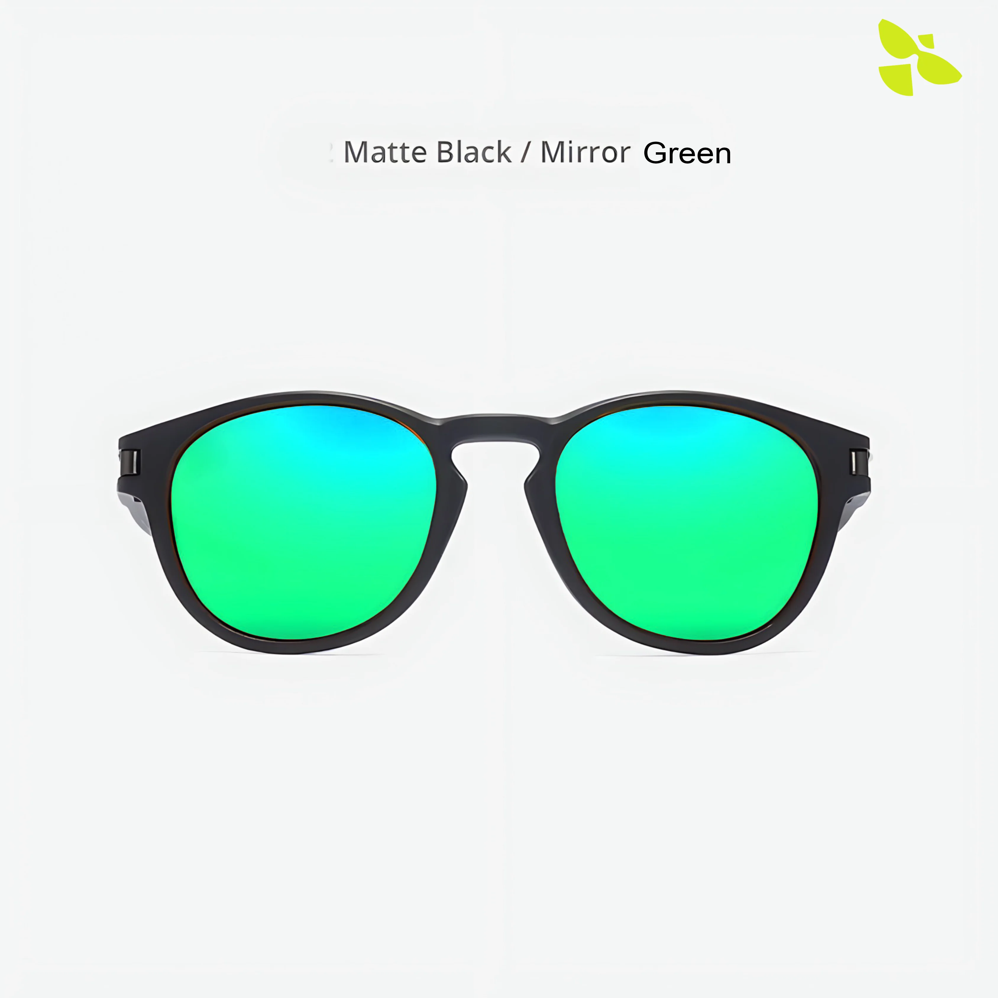 THE BOSS | Round V1 Black Mirror Green UV400 HD  Pro Sunglasses - Image 5
