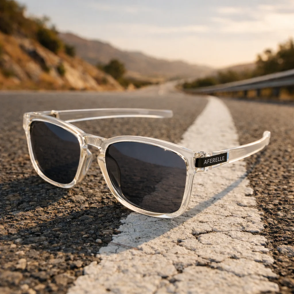 THE PRODUCER | V1 Glossy Clear Black UV400 HD Pro Sunglasses