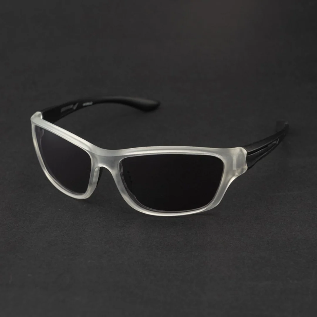 WRAP MATT CLEAR BLACK BLACK UV400 HD Sunglasses - Image 3